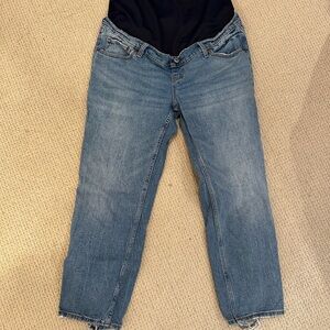 Abercrombie & Fitch Maternity Blue Boyfriend Jeans Relaxed Fit